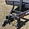 Black 2026 Rainbow Trailers 18'  HD Equipment Trailer - Flip Up Ramps