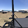 Black 2026 Rainbow Trailers 18'  HD Equipment Trailer - Flip Up Ramps