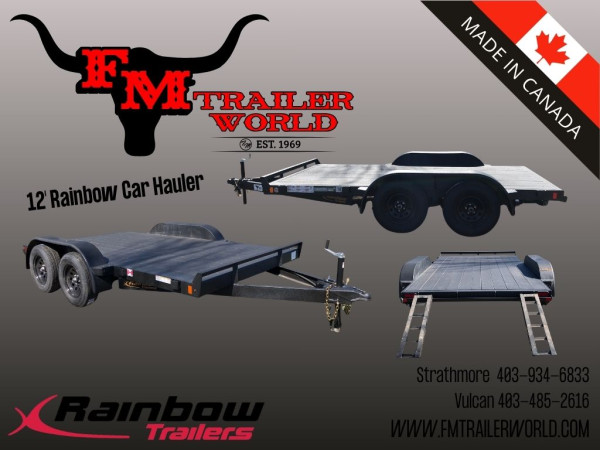 Black 2026 Rainbow Trailers 12' Rainbow Express Car & Equipment