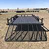 Black 2026 Rainbow Trailers 7'x14' Express Utility Trailer with Ramp Sides & LG Ramp