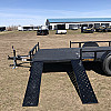 Black 2026 Rainbow Trailers 7'x14' Express Utility Trailer with Ramp Sides & LG Ramp