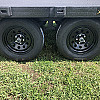 Black 2026 Rainbow Trailers 14' Express Deck Above