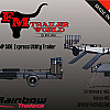 Black 2026 Rainbow Trailers 7'x14' Express Utility Trailer with Ramp Sides