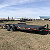Black 2026 Rainbow Trailers 20' HD Equipment Trailer Flip Up Ramps