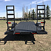 Black 2026 Rainbow Trailers 20' HD Equipment Trailer - Flip Up Ramps