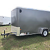 Charcoal 2026 Prairie Road 6'x12' Cargo Trailer Single Axle Barn Door