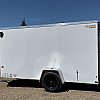 White 2026 Prairie Road 6'x12' Cargo Trailer Single Axle Barn - V Nose  -