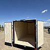 White 2026 Prairie Road 6'x12' Cargo Trailer Single Axle Barn - V Nose  -