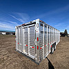 2027 Duralite 8'x25' Trail Drive (25' x96") Aluminum Stock Trailer 54" Wide Side Door