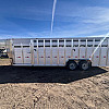 2027 Duralite 8'x25' Trail Drive (25' x96") Aluminum Stock Trailer 54" Wide Side Door