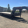 Charcoal 2026 Double A 32' Pro Gooseneck Flatdeck Trailer