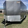 Charcoal 2026 Prairie Road 8'.5x16' Cargo Trailer Charcoal Ramp Door - V Nose  -