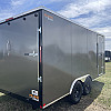 Charcoal 2026 Prairie Road 8'.5x16' Cargo Trailer Charcoal Ramp Door - V Nose  -