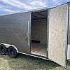 Charcoal 2026 Prairie Road 8'.5x16' Cargo Trailer Charcoal Ramp Door - V Nose  -