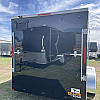 Black 2026 Prairie Road 7'x14'Cargo Trailer Tandem Black Ramp Door