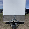 White 2026 Prairie Road 7'x14' Cargo Trailer Tandem White Barn Doors