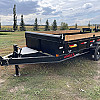 Black 2026 Double A 16' Pro Dump Trailer