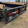 Black 2026 Double A 16' Pro Dump Trailer