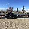 Black 2026 Rainbow Trailers 20' HD Equipment Trailer - Slide Out Ramps