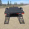 Black 2026 Rainbow Trailers 20' HD Equipment Trailer - Slide Out Ramps
