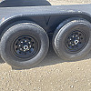 Black 2026 Rainbow Trailers 20' HD Equipment Trailer - Slide Out Ramps