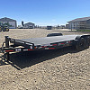 Black 2026 Rainbow Trailers 20' HD Equipment Trailer - Slide Out Ramps