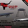 Black 2027 Rainbow Trailers 20' Deck Above