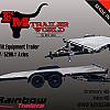 Black 2026 Rainbow Trailers 20' Excursion Tilt Deck Trailer