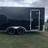 Black 2026 Prairie Road 7'x14' Sport Cargo Trailer Tandem Black Ramp