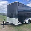 Black 2026 Prairie Road 7'x14' Sport Cargo Trailer Tandem Black Ramp