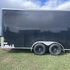 Black 2026 Prairie Road 7'x14' Sport Cargo Trailer Tandem Black Ramp