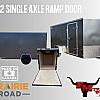 Charcoal 2026 Prairie Road 6'x12' Cargo Trailer Single Axle Ramp - V Nose  -