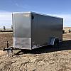Charcoal 2026 Prairie Road 6'x12' Cargo Trailer Single Axle Ramp - V Nose  -