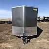Charcoal 2026 Prairie Road 6'x12' Cargo Trailer Single Axle Ramp - V Nose  -
