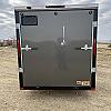 Charcoal 2026 Prairie Road 6'x12' Cargo Trailer Single Axle Ramp - V Nose  -