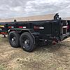 Black 2027 Double A 14' Pro Dump Trailer
