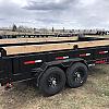 Black 2027 Double A 14' Pro Dump Trailer