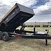 Black 2027 Double A 14' Pro Dump Trailer