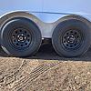 White 2026 Prairie Road 7'x14' Cargo Trailer Tandem White Ramp Door - V Nose  -