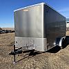 Charcoal 2026 Prairie Road 7'x14'Cargo Trailer Tandem Charcoal Ramp Door