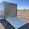 Charcoal 2026 Prairie Road 7'x14'Cargo Trailer Tandem Charcoal Ramp Door