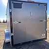 Charcoal 2026 Prairie Road 7'x14'Cargo Trailer Tandem Charcoal Ramp Door