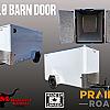 White 2026 Prairie Road 5'x10' Cargo Trailer Single Axle White Barn Door