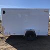 White 2026 Prairie Road 5'x10' Cargo Trailer Single Axle White Barn Door