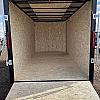 Black 2026 Prairie Road 7'x14' Cargo Trailer Tandem Black Ramp Door - V Nose  -