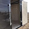 Black 2026 Prairie Road 7'x14' Cargo Trailer Tandem Black Ramp Door - V Nose  -