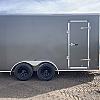 Charcoal 2026 Prairie Road 7'x14' Cargo Sport Trailer Tandem Charcol Ramp Door - V Nose  -