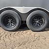 Charcoal 2026 Prairie Road 7'x14' Cargo Sport Trailer Tandem Charcol Ramp Door - V Nose  -