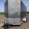 Charcoal 2026 Prairie Road 7'x14' Cargo Sport Trailer Tandem Charcol Ramp Door - V Nose  -