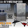 Charcoal 2026 Prairie Road 7'x14' Cargo Sport Trailer Tandem Charcol Ramp Door - V Nose  -